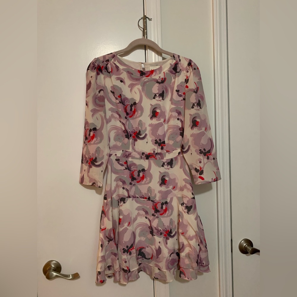 REISS 3/4 sleeve silk dress. Size 2. Excellent condition-worn once